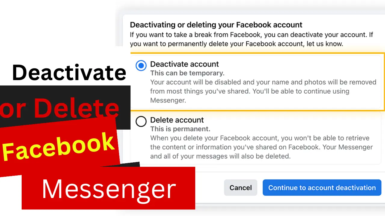 Delete Facebook Messenger